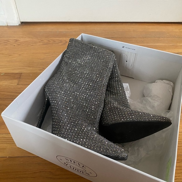 Steve Madden Rhinestone Heel Booties - Picture 4 of 7